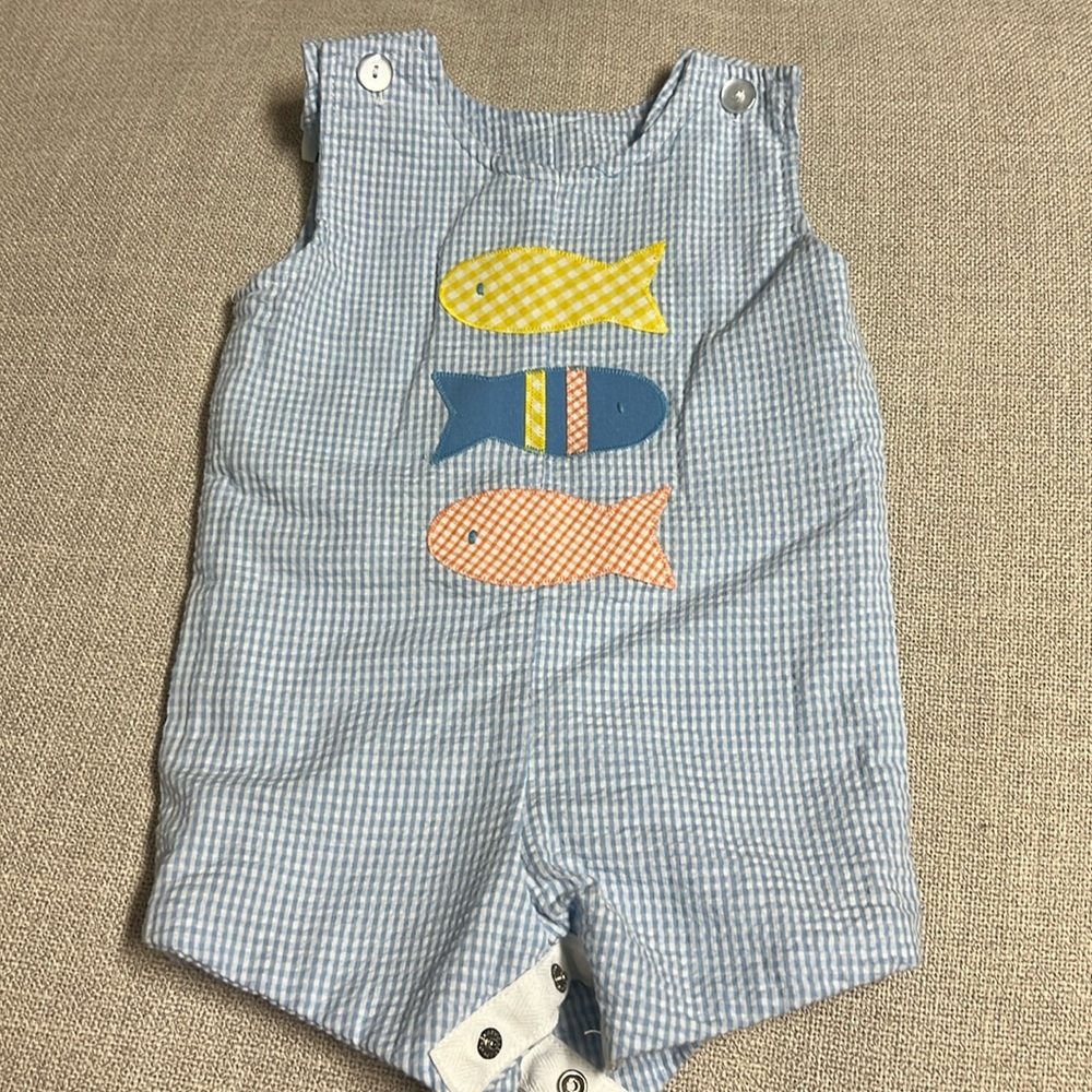 Reversible Seersucker Overall